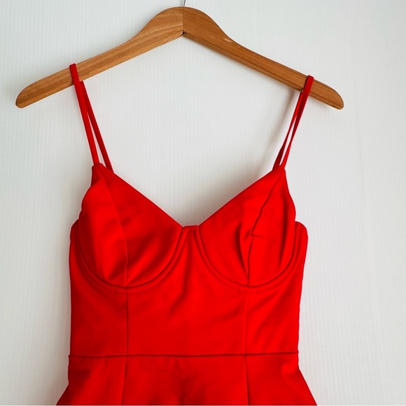 Princess Polly Novella Scarlet Mini Dress NWT size US 2 - Picture 2 of 11